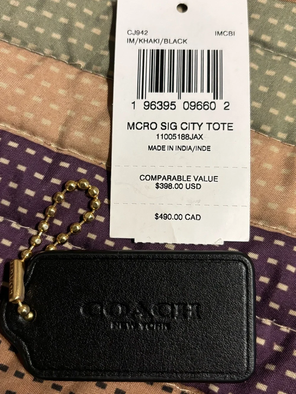 Coach City Tote